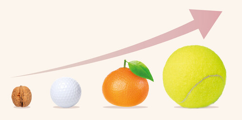 从40至50岁起，前列腺会随着年纪而逐渐增生，有可能由合桃的大小慢慢变成网球的大小
